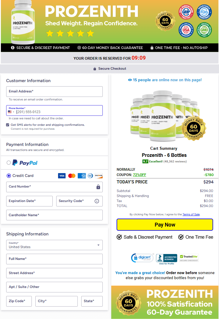 Prozenith official buy online today